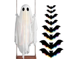 Decoração De Halloween Com Fantasma, Estatueta Flutuante Assustadora, Pegadinhas E Piadas |