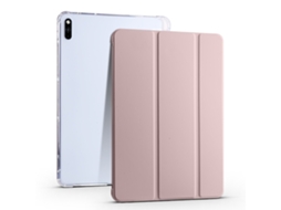 Capa Inteligente Tpu Transparente Halinuia Com Três Dobras Para Tablet Huawei Matepad 10.4
