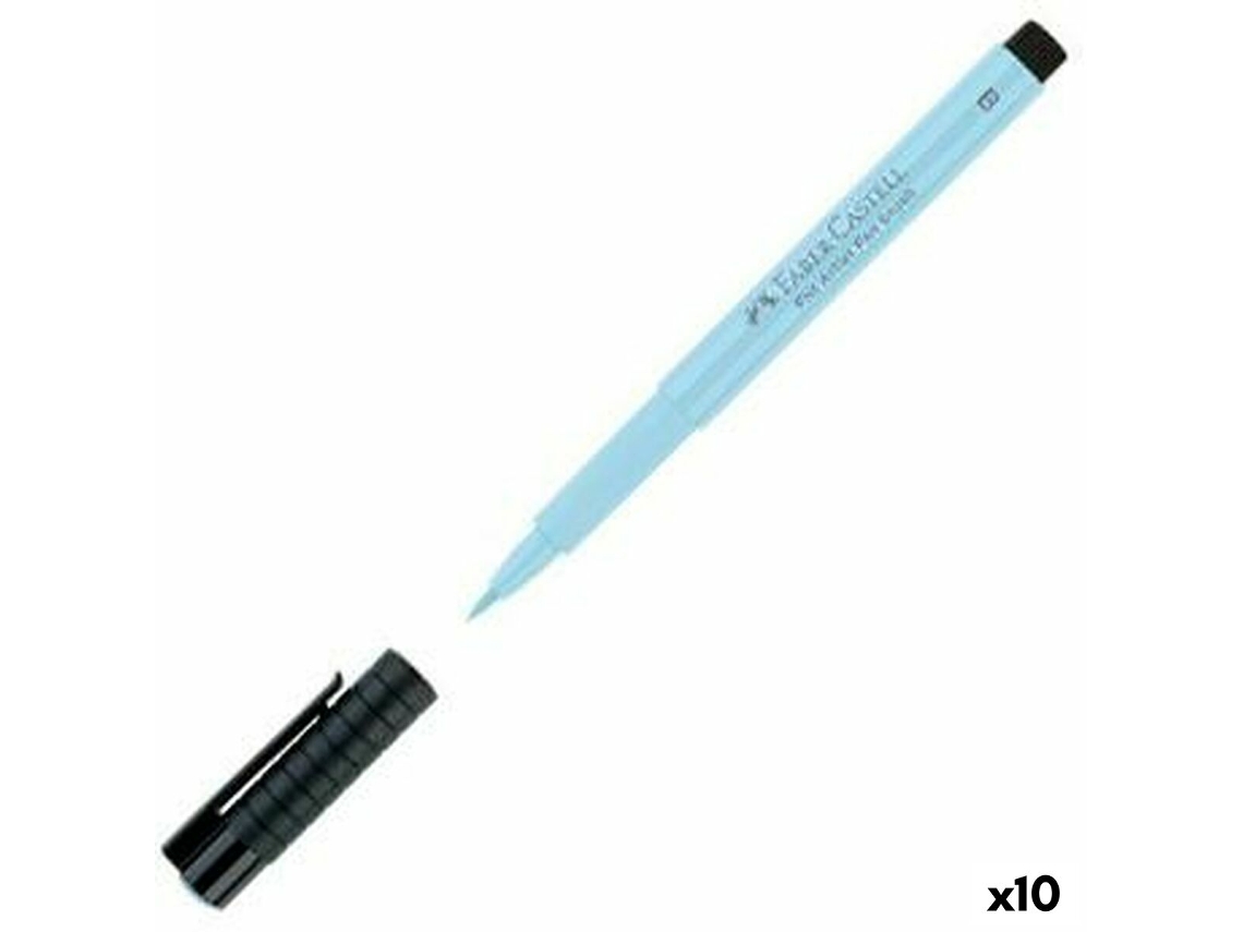 Marcadores FABER-CASTELL Pitt Artist Azul Claro 10 Unidades