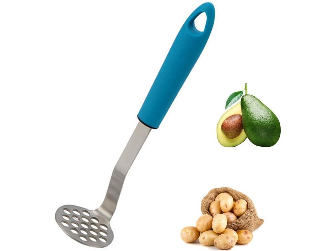 Mashed Potato Masher de Aço Inoxidável 304 multifuncional para legumes e frutas macias | S/MARCA