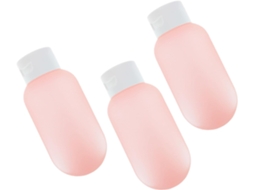 Conjunto De 3 Garrafas Térmicas Rosa Em Pe