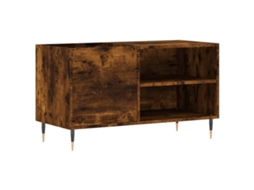 Record Cabinet, Record Cabinets Vidaxl Marrom Madeira Processada (n/a)