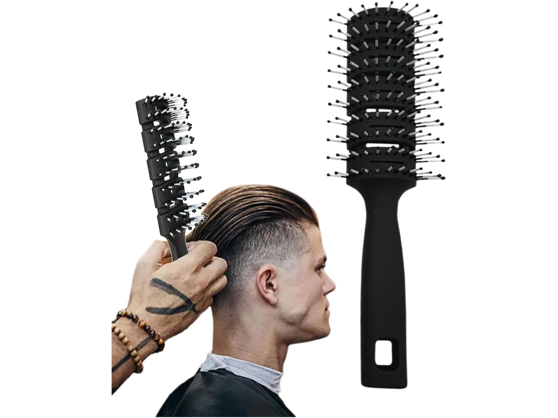 Escova De Cabelo Ventilada, Pente Antiestático, Pente Massageador, Pente Massageador Com Textura Canelada, Escova