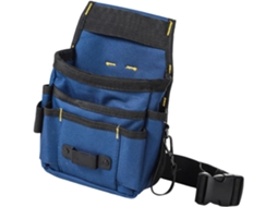 Bolsa resistente para eletricista com amplo espaço de armazenamento para fácil acesso a ferramentas essenciais.