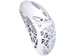 Mouse gamer sem fio Endorfy Liv Onyx White ultraleve de 12.000 DPI