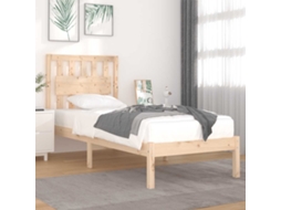 Vidaxl Estrutura De Cama 90 X 200 Cm Pinho Maciço