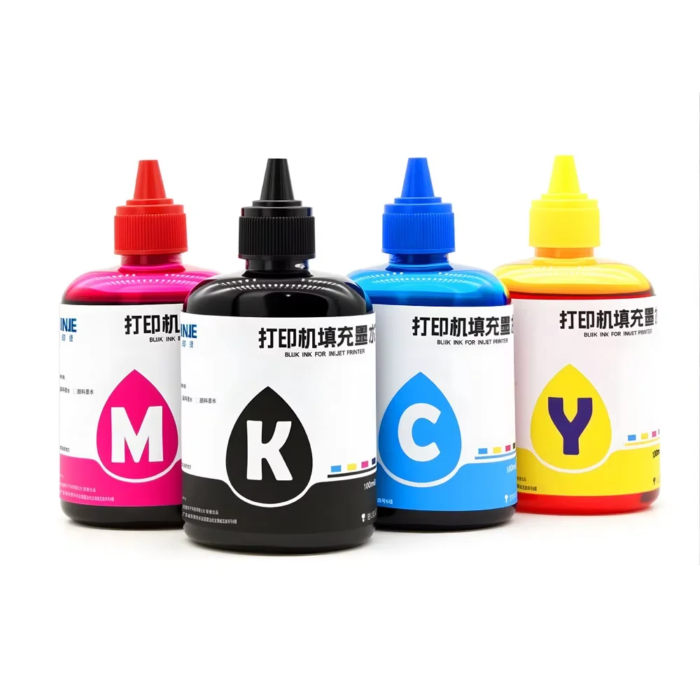 400ml - 1 Conjunto Cartucho De Tinta Para Impressora Hp, Canon E Epson, Compatível Com Todos Os Modelos De Impressoras Jato De Tinta De Secretária.