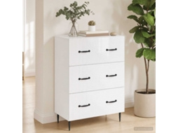 Vidaxl Gabinete De Gavetas Branco Brilhante 66 X 34,5 X 89,5 Cm