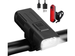 Farol Para Bicicleta - Luz De Guidão Longa Duração 1200ma Com 4 Modos