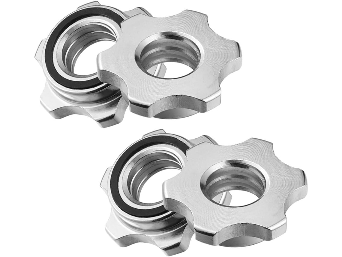 Conjunto De 4 Porcas Sextavadas Ferro Fundido Com Trava Dupla Para