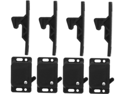 Kit De 3 Peças De Suporte E Batente De Porta Em Aço Carbono Galvanizado - Seguro E Resistente Para Reboques E Vans