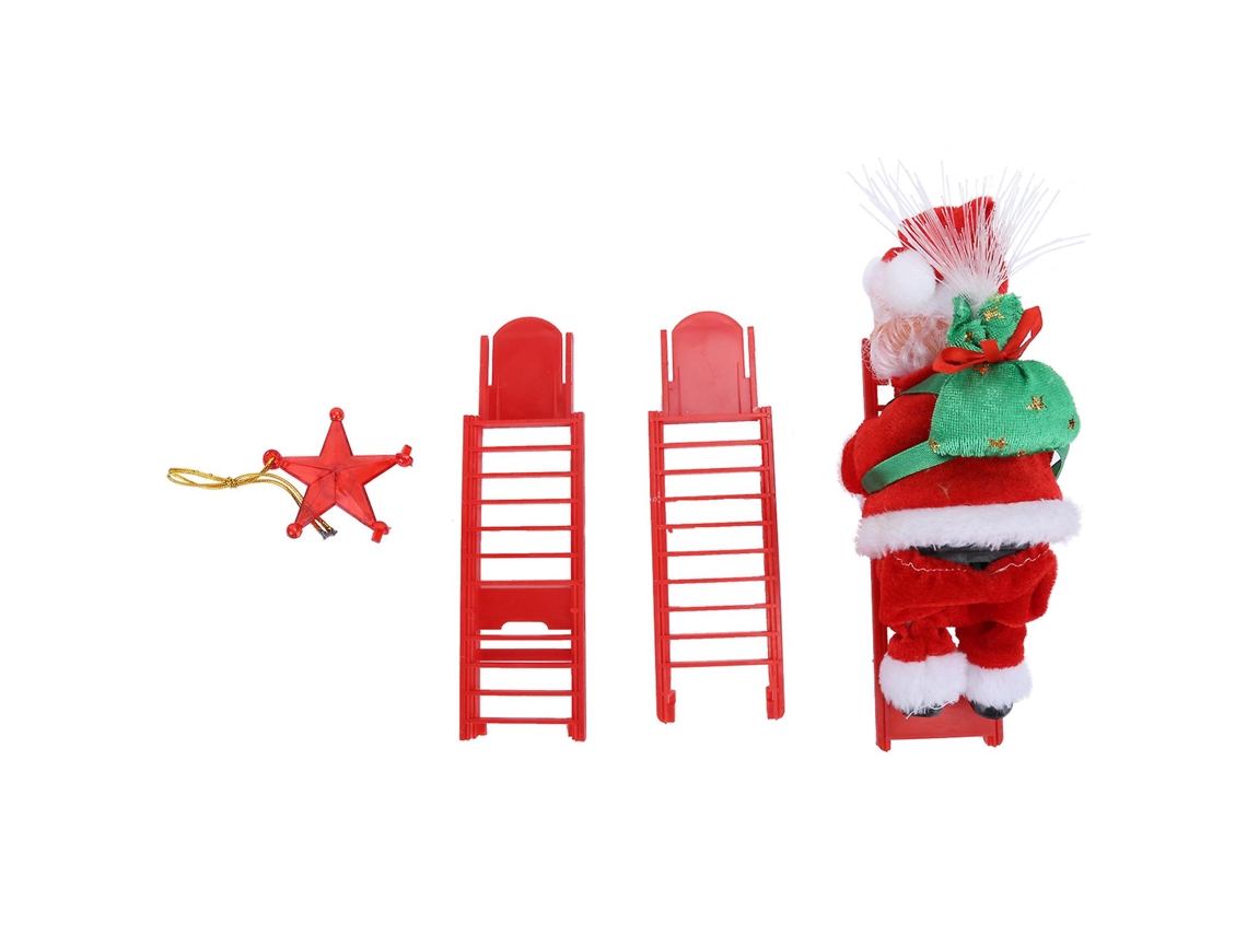 Boneco De Natal Com Escada Led