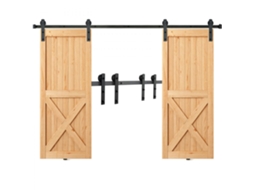 Conjunto De Ferragens E Trilho Para Porta De Correr Em Madeira 244 Cm Tekmaquinas