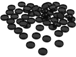 Valiclud 100 Peças Anneaux De Reliure Em Plastique Noir Para Discos De Reliure - Fáceis De Organizar