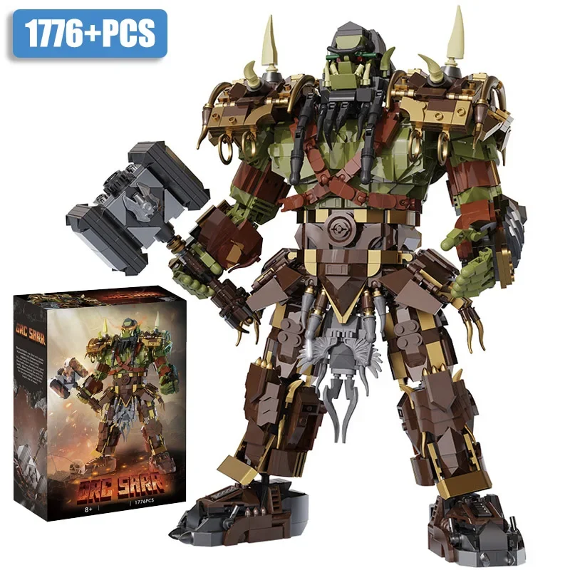 (1776 Peças) Brinquedo De Montar Com Blocos De Construção De Boneco Escravo Orc Do Mundo Mágico Criativo