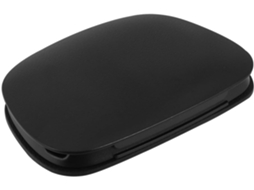 Suporte vesical para celular com encaixe nasal, feito de material PP com silicone.