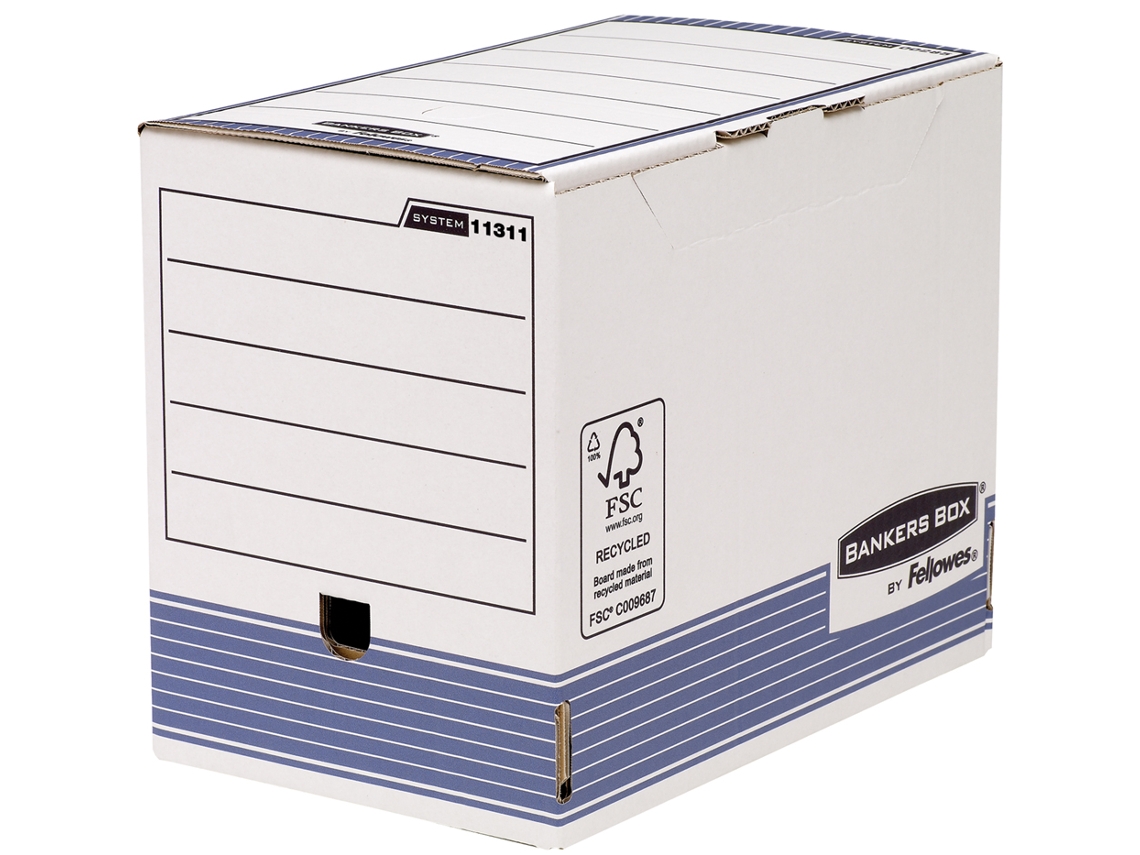 Caixa de Arquivo FELLOWES Bankers Box System Azul W200Mm