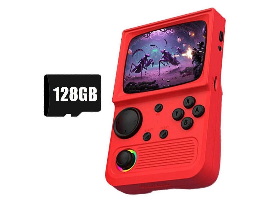 Console Portátil Retrô R36t GOKOCO com 128 Gb e 20000+ jogos, Tela IPS 3,5 polegadas