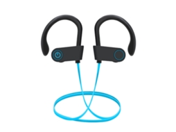 Fones de Ouvido Sem Fio Bluetooth com Faixa para Pescoço, Conectividade 5.2, Som Estéreo e Indicador de Bateria MDUG