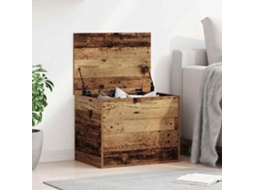 Vidaxl Caixa De Armazenamento Madeira Antiga 60 X 42 X 46 Cm