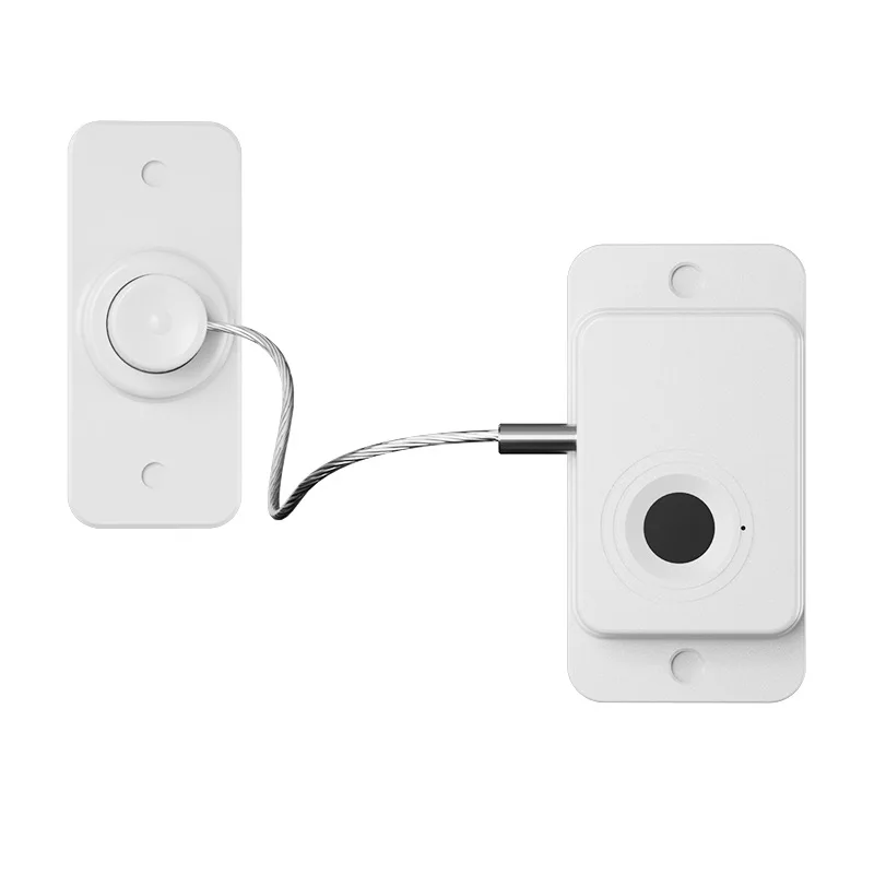 (branco) Fechadura Elétrica Multifuncional Biométrica Para Portas, Gavetas E Janelas De Armários Com Leitor De Impressões Digitais