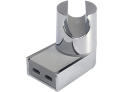 Suporte de parede para churrasqueira portátil, suporte ajustável para banheiro, acabamento cromado polido, deslizante, em ABS