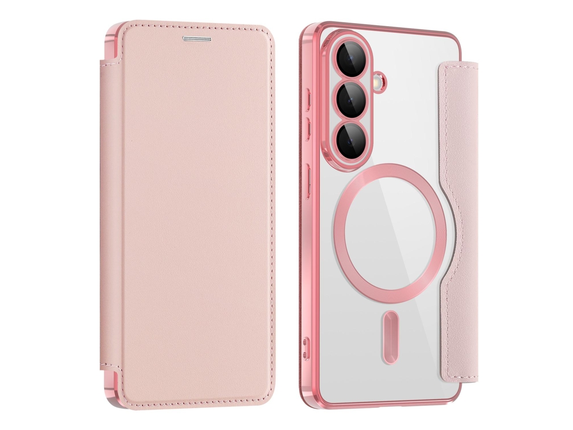 Capa Para Samsung Galaxy S26 ,capa Flip Em Couro Pu Com Compartimento Para Cartão,rosa Gertiz