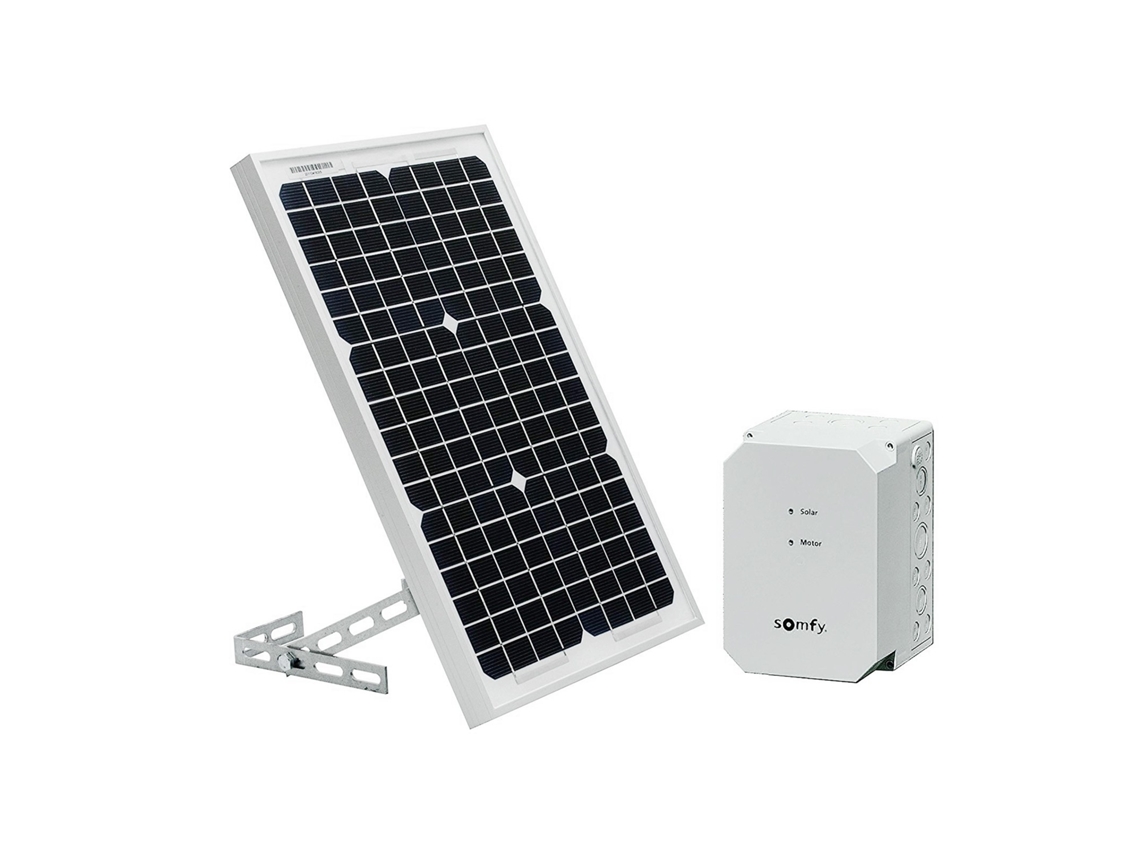 Kit de Fornecimento de Energia Solar para Motor de Portão Ou Porta de Garagem  SOMFY