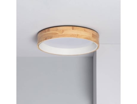 Plafon ILUZZIA (Branco - Madeira, Aço - 9.5x47 cm)