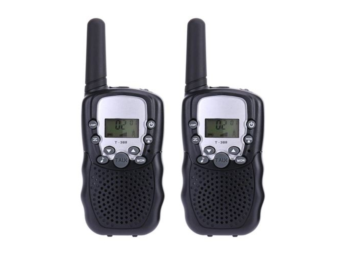 Mini Walkie-talkie Semi Fio de Alta Frequência para Crianças (preto), Pacote com 2 Unidades-aquaforge