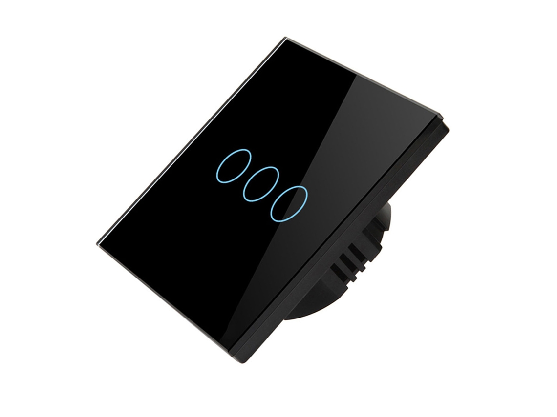 Interruptor inteligente Wi-Fi Single Fio, compatível com aplicativo e comando de voz, tensão Faixa AC 90-240V