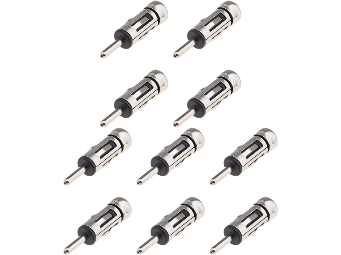 Conversor De Antena De Carro Din Macho Para Iso Fêmea, 10 Peças, Conector Para Rádio Fm, Adaptador Universal