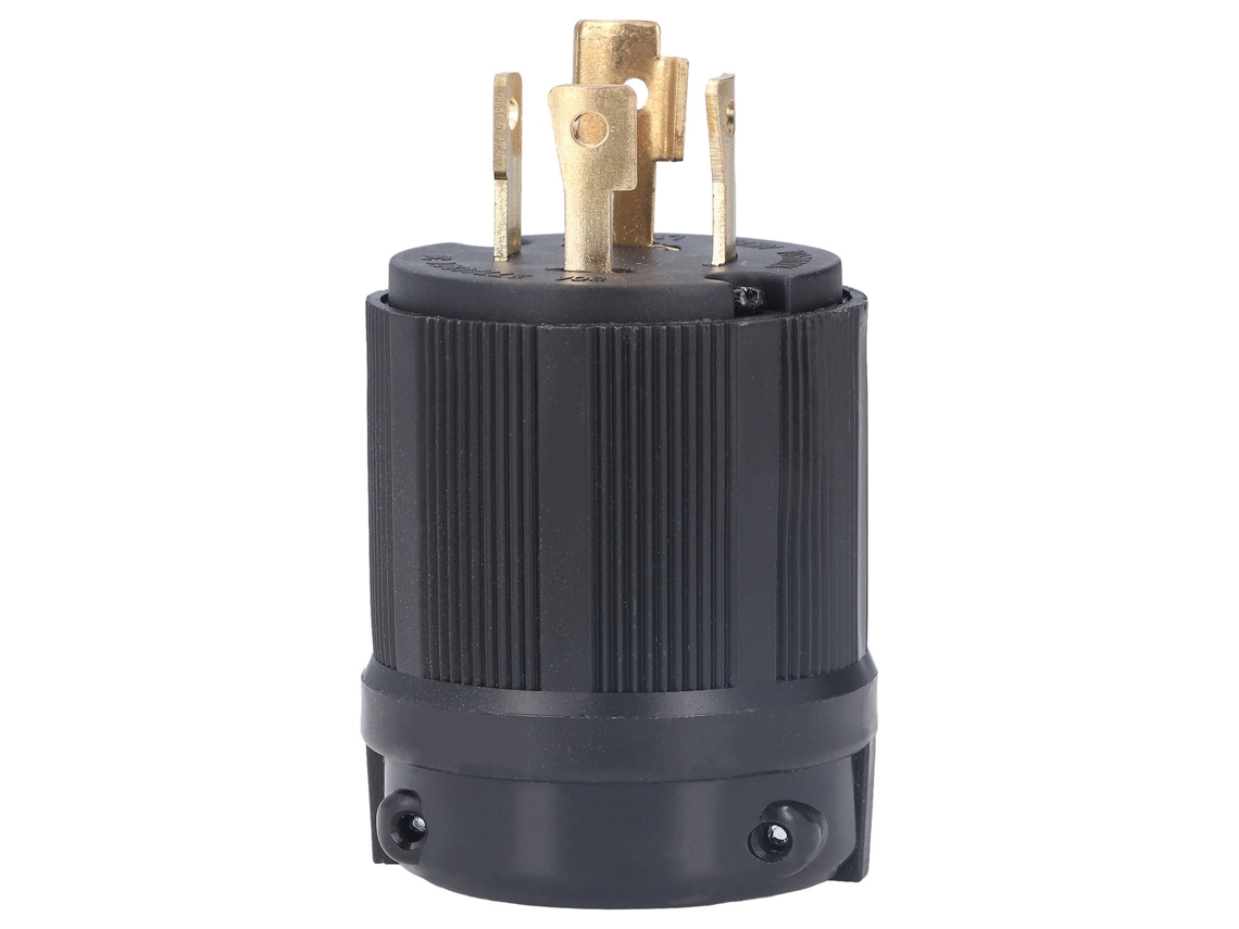 Conector com Trava Pa66 em Plástico e Latão, 4 Furos, para Gerador de Secadora, 30a 277v 480v BRILVIBERA