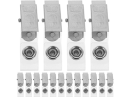 Conjunto De 100 Porta Crachás Em Pvc E Ferro Com Pequenos Clipes, Multiuso E Portáteis Atividades Com Cartões E