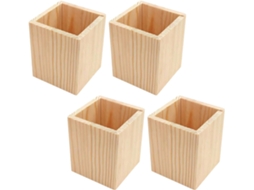 Conjunto de 4 Peças para Montar: Porta lápis, Porta canetas Decorativo, Porta escova Dentes, Organizador Mesa