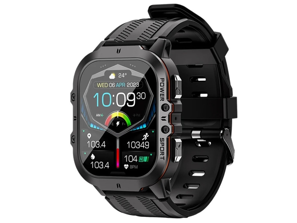 Smartwatch com chamadas Bluetooth, assistente de voz, monitoramento de saúde feminina e modos multiesportivos, Orange Bestvite