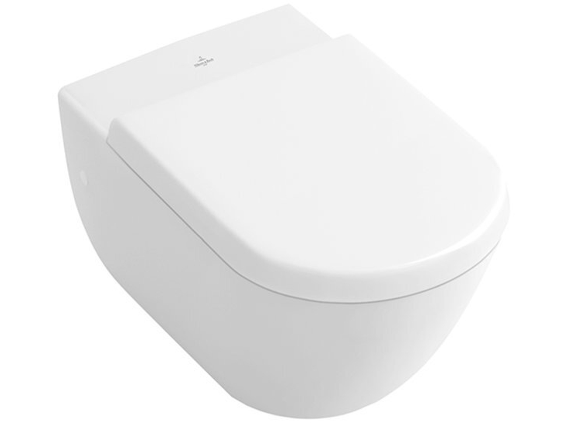 Assento Villeroy Und Boch Wc Subway Branco Dobradiças de Fecho Suave em Aço Inoxidável VILLEROY & BOCH