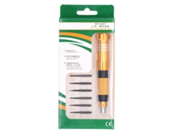 Kit De Chave De Fenda Reparo Multifuncional Magnética Tipo Caneta Com 6 Bits Bt8927a