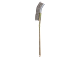 Pincel Bonsai Aço Cabeça Curva Longa Limpeza Jardim