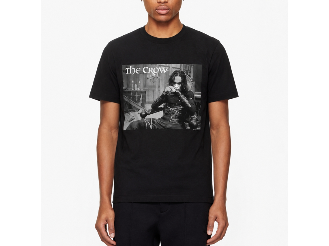 Rockinstone The Crow Movie Draven In Chair Black Adult T-shirt Size:xxxl