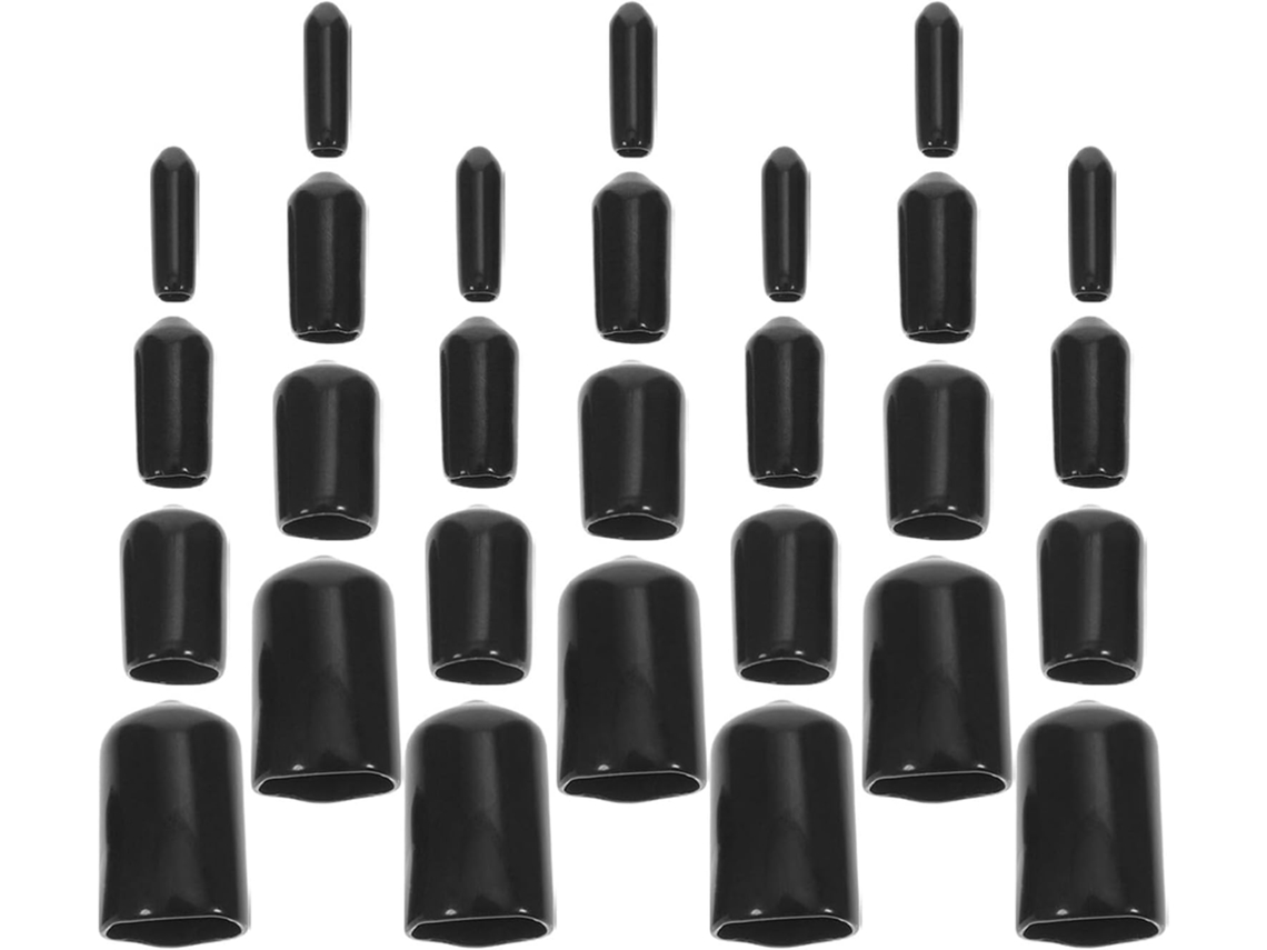 Tampas De Borracha Para Extremidades Tubos Flexíveis, 80 Peças, Proteção Para Cabeças De Parafusos E Móveis, Material De