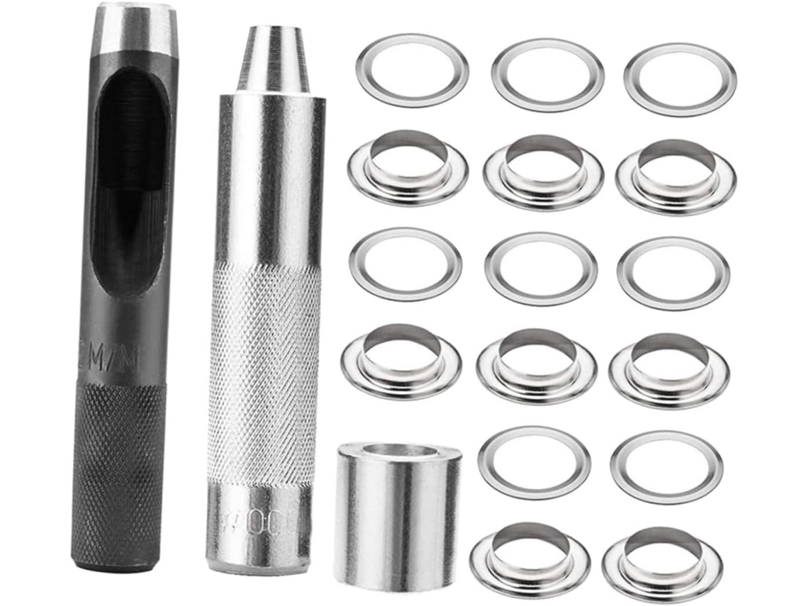 Kit De Fixação Ilhós Com 103 Peças, Incluindo Metal 12 Mm E Furador