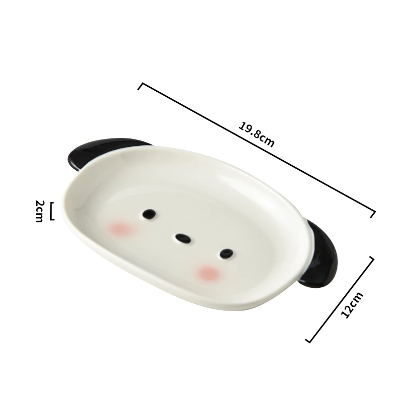 (cd De 8 Polegadas) Prato De Sushi Fofo Em Formato De Cachorro E Recipiente Para Molho.