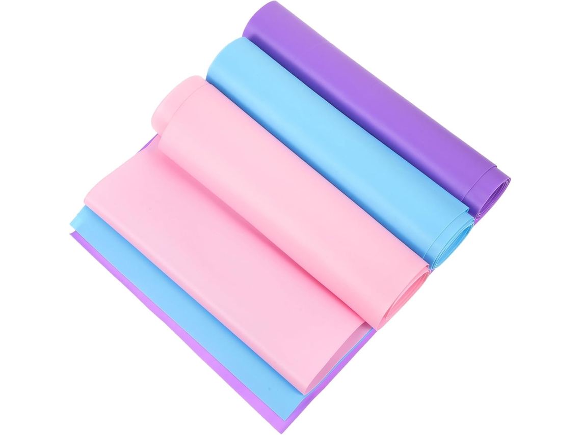 Conjunto De 3 Faixas Elásticas Resistência Para Exercícios, Incluindo Fisioterapia, Ioga E Alongamento, Ideais
