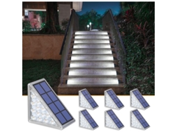 Luzes de Degrau Solar 6 Unidades Ip68 Branco Frio S/MARCA