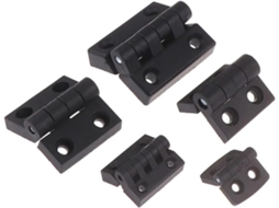 Dobradiça De Porta Em Plástico Abs, Preta, Para Armários E Móveis, 1 Peça 52x45mm