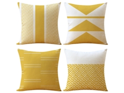 Conjunto De 4 Capas De Almofada Decorativas E Charmosas De 45x45cm Para Sofá.
