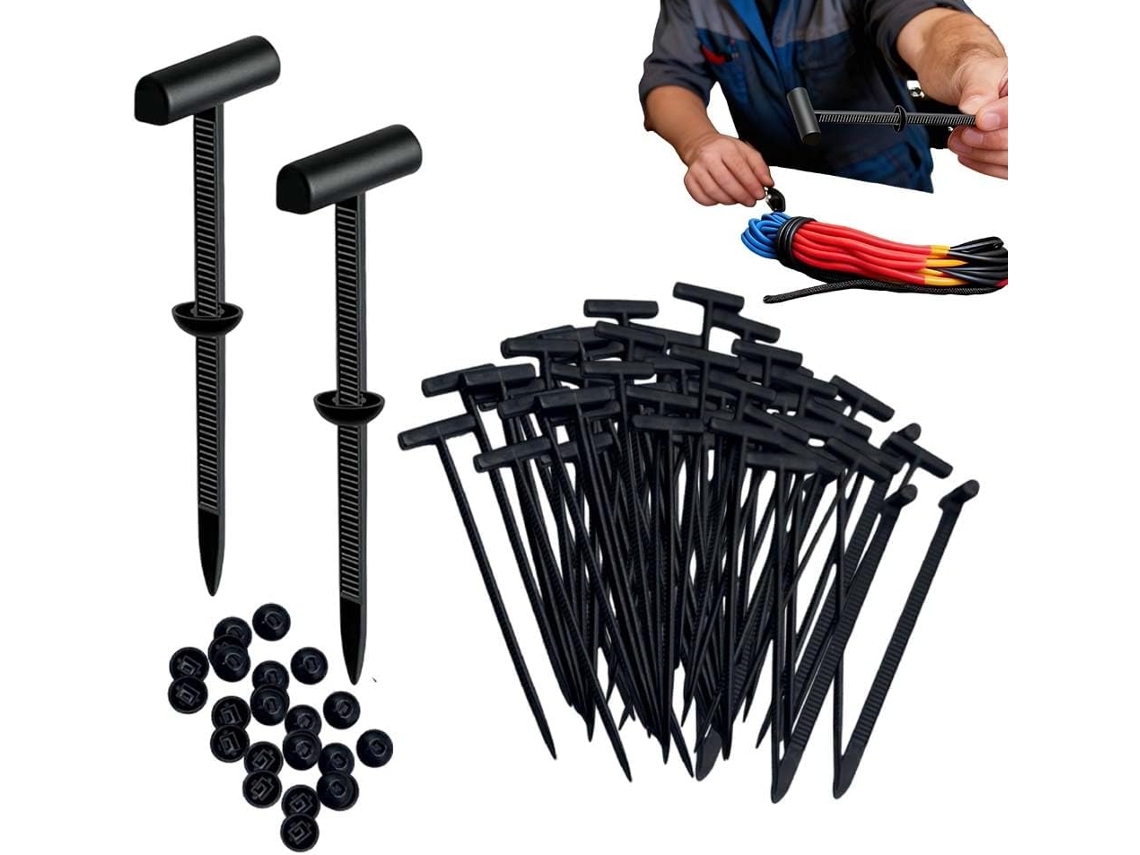 Presilhas Nylon Abraçadeiras Cabos Clipes Automotivos 50pcs