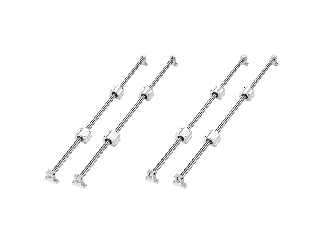 20 Pieces / Set Of Optical Axis Linear Axis Od12mm 400mm + Scs12uu Linear Bearing Seat + Sk12 Bearing Support 12mm 400mm