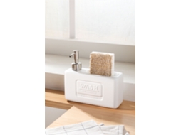 Sklum Dispensador De Sabonete Para Cozinha Em Cerâmica Yaddiel Cerâmica Branco                                                        55 Cl